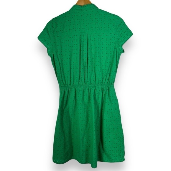4 for $40 SALE! J Crew Mercantile Eyelet Tie-Front Dress, Apple Green, Size S - Picture 15 of 15